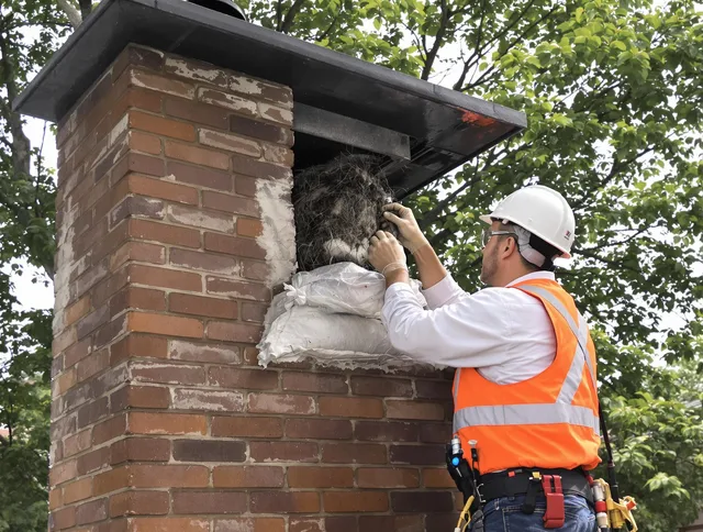 Humane removal of debris and animals by Westport Chimney Sweep in Westport, CT