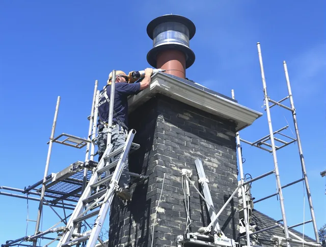 Sturdy chimney crown finished by Westport Chimney Sweep in Westport, CT