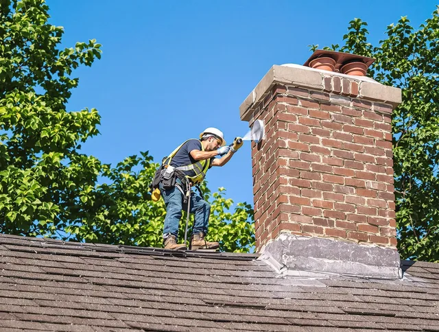 Westport Chimney Sweep performing an inspection with advanced tools in Westport, CT