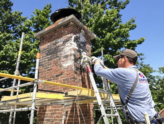 Structural chimney repair by Westport Chimney Sweep in Westport, CT
