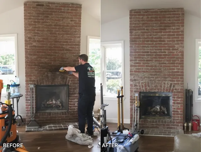 Finished chimney sweeping service by Westport Chimney Sweep in Westport, CT