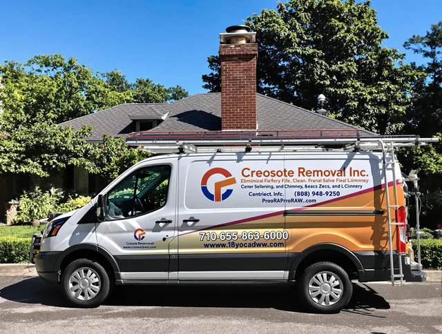 Westport Chimney Sweep technician removing creosote safely in Westport, CT