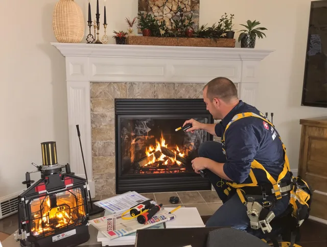 Safety-focused fireplace inspection by Westport Chimney Sweep in Westport, CT